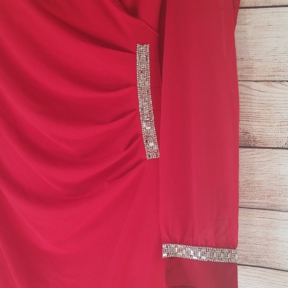 Solid Long Sleeve Ruched Dress❤ - Picture 3 of 3